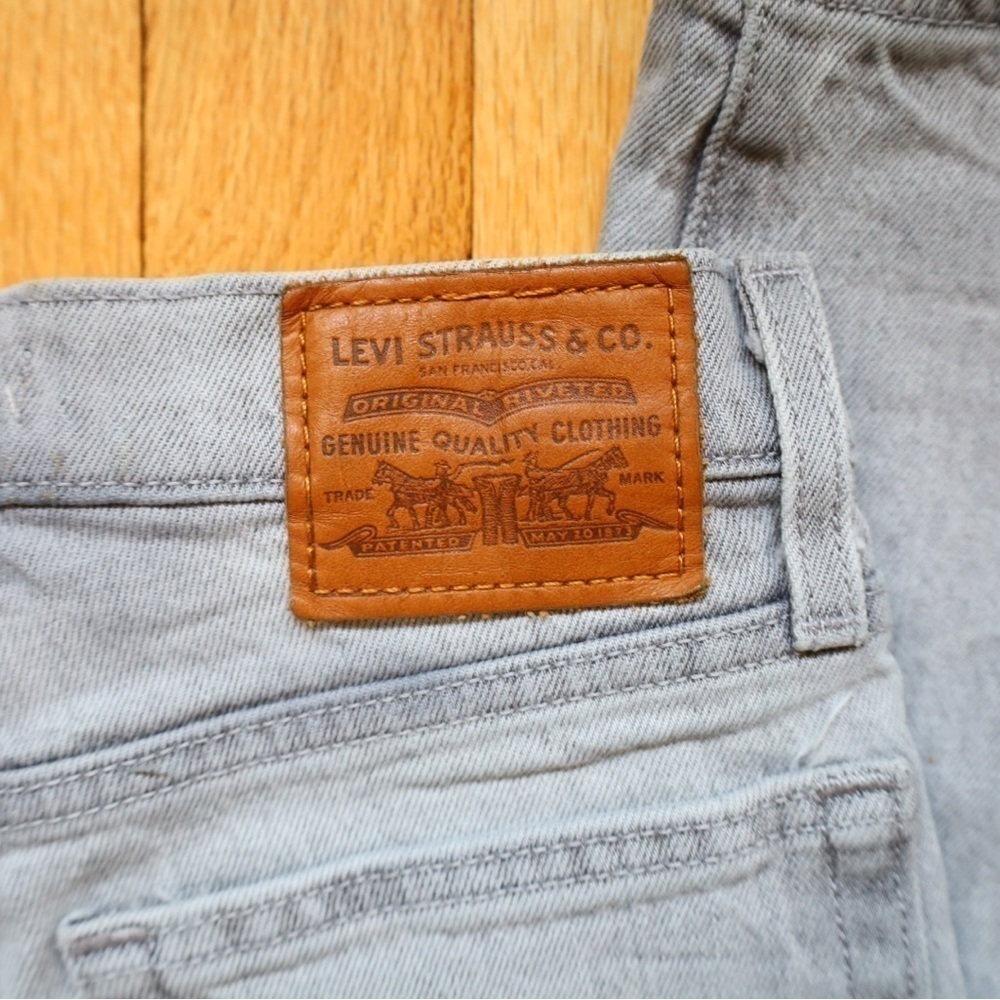 Levi’s Grey Wedgie Straight Leg Jean Women’s Size 24 - Picture 8 of 11